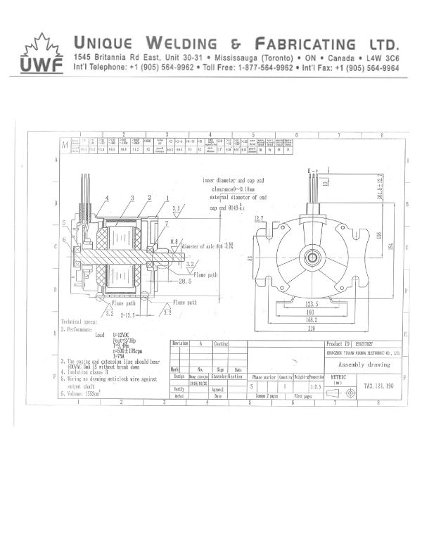 UWF Motor Wiring Diagram